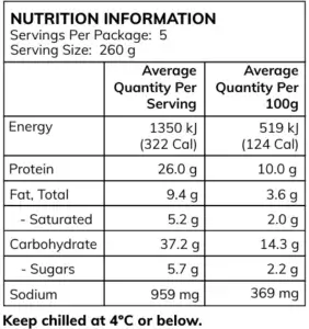 Family beef Lasagne NIP
